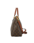 V Tote MM, &pound;950, Handbags, Black/Brown, Leather, Canvas, Bottom view